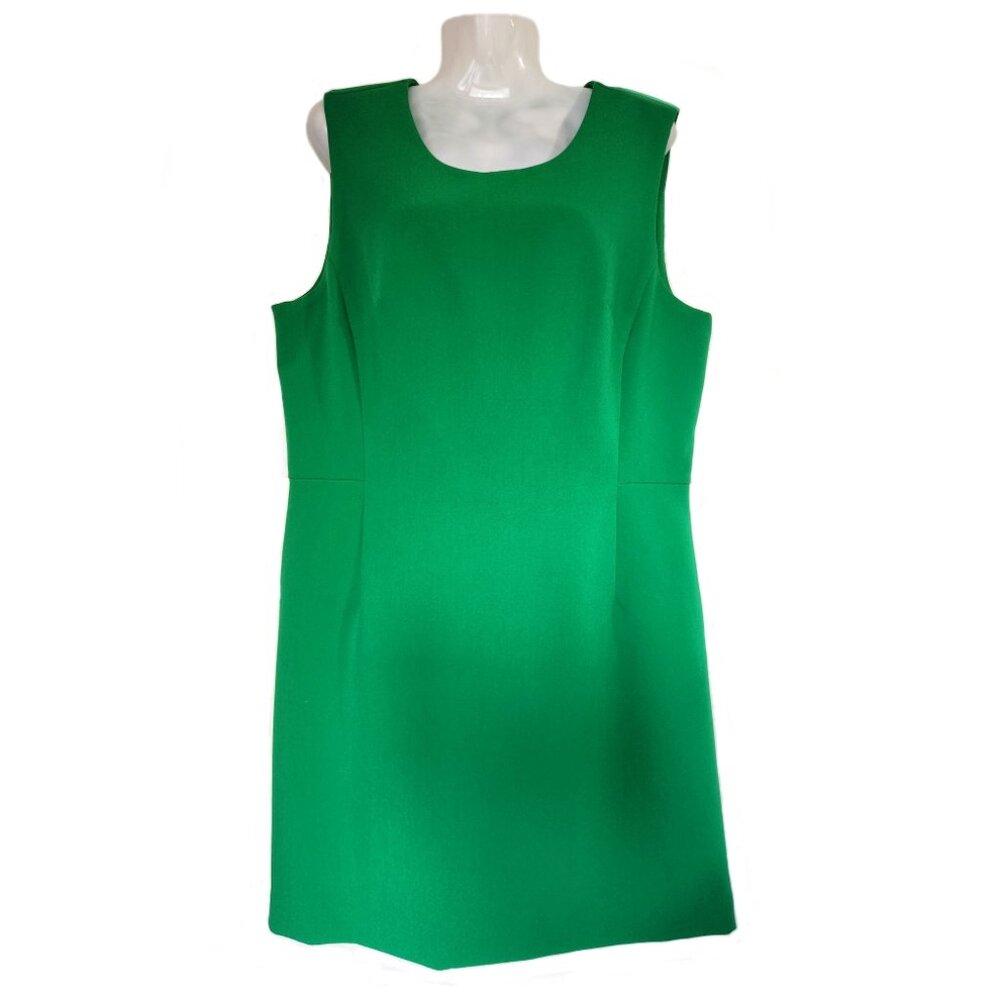 ON 34TH Green Sleeveless Sheath Dress Size 14